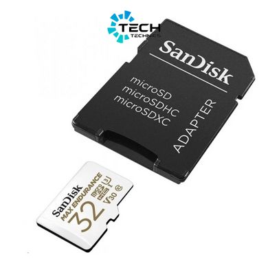 microSDHC (UHS-1 U3) SanDisk Max Endurance 32Gb class 10 V30 (100Mb/s) (adapterSD) (SDSQQVR-032G-GN6IA)